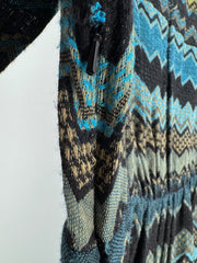 Half Bob Multicolor Patterned Dress Size SM