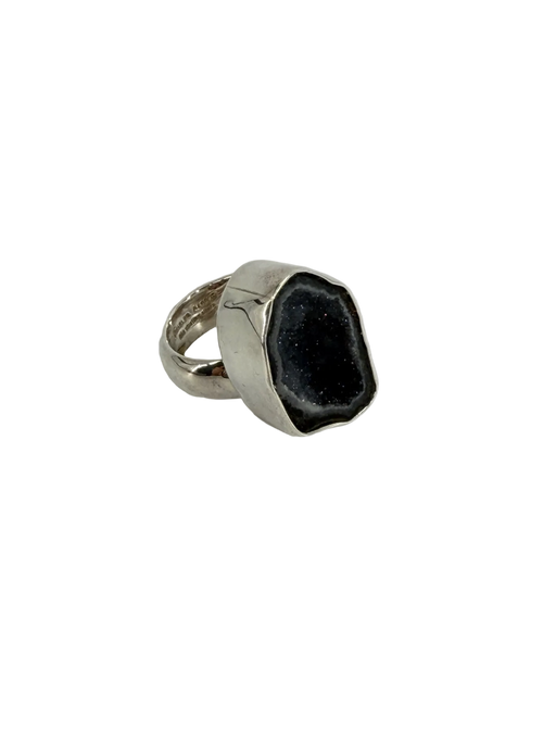 Druzy Silver Ring by Charles Albert 7.5