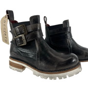 Bed Stu Ginger Boots Womens 6 Black Rustic Leather Chelsea Ankle Boot