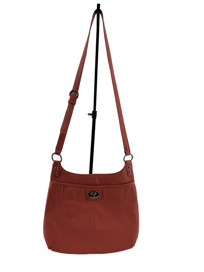 Coach Leather Coral/Peach Crossbody Purse