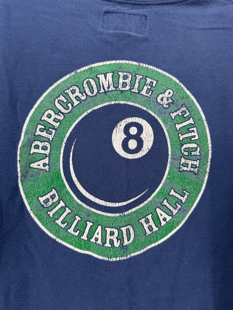 Vintage Abercrombie & Fitch Nice Rack Billiard Hall 8 Ball Shirt Men’s L Navy
