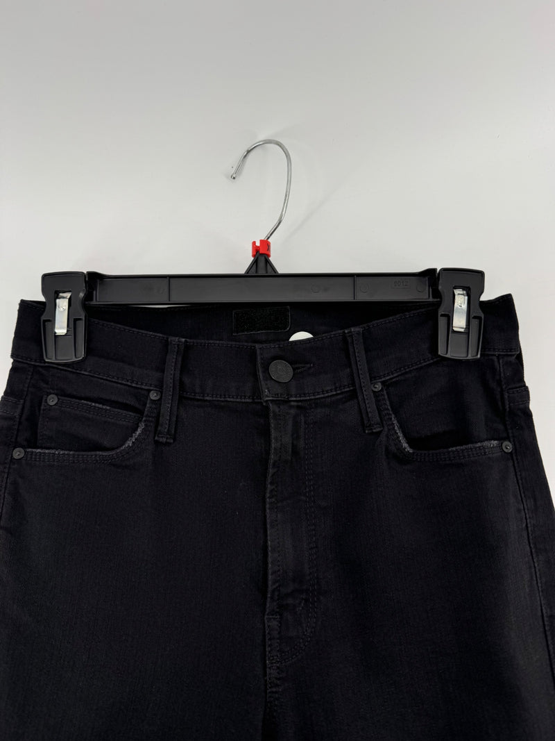 Mother Mid Rise Dazzler Black Jeans Size 26