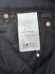 Mother Mid Rise Dazzler Black Jeans Size 26