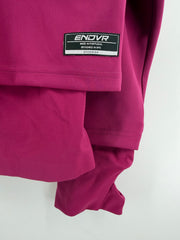 ENDVR Women’s M Magenta Layered Hooded Jacket Full Zip Thumbholes Made Portugal