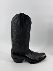 Old Gringo Black Leather Square Toe Boots - 8.5D