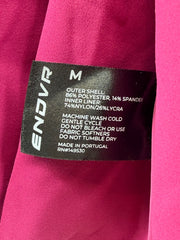 ENDVR Women’s M Magenta Layered Hooded Jacket Full Zip Thumbholes Made Portugal