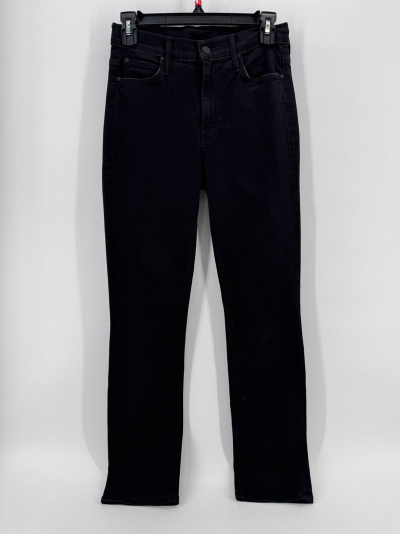 Mother Mid Rise Dazzler Black Jeans Size 26