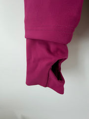 ENDVR Women’s M Magenta Layered Hooded Jacket Full Zip Thumbholes Made Portugal