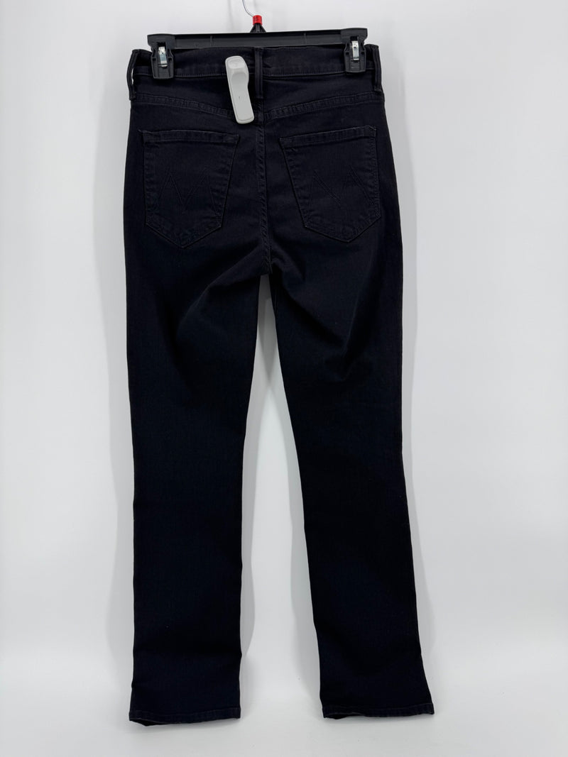 Mother Mid Rise Dazzler Black Jeans Size 26