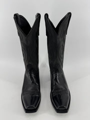 Old Gringo Black Leather Square Toe Boots - 8.5D