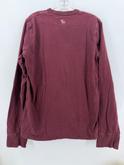 Vintage Abercrombie & Fitch Muscle Long Sleeve Shirt Men’s L Burgundy Y2K Logo