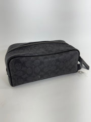 Coach Black Monogram Accessory Pouch