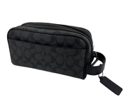 Coach Black Monogram Accessory Bag Size Small