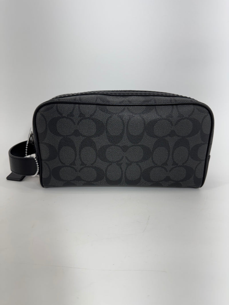 Coach Black Monogram Accessory Bag Size Small