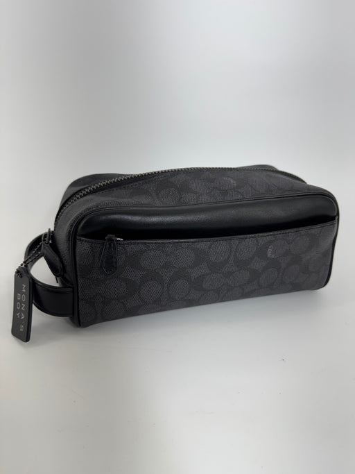 Coach Black Monogram Accessory Pouch