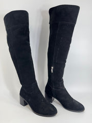 Michael Kors Black Leather Knee High Boots 