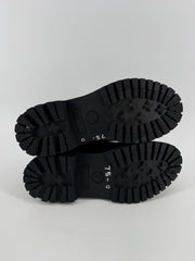 Timberland Black Velvet Accent Boots Size 8.5
