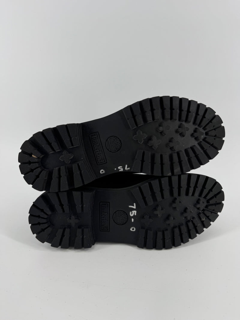Timberland Black Velvet Accent Boots Size 8.5