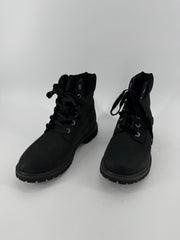 Timberland Black Velvet Accent Boots Size 8.5