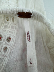 Free People Ivory Embroidered Dress Size LG
