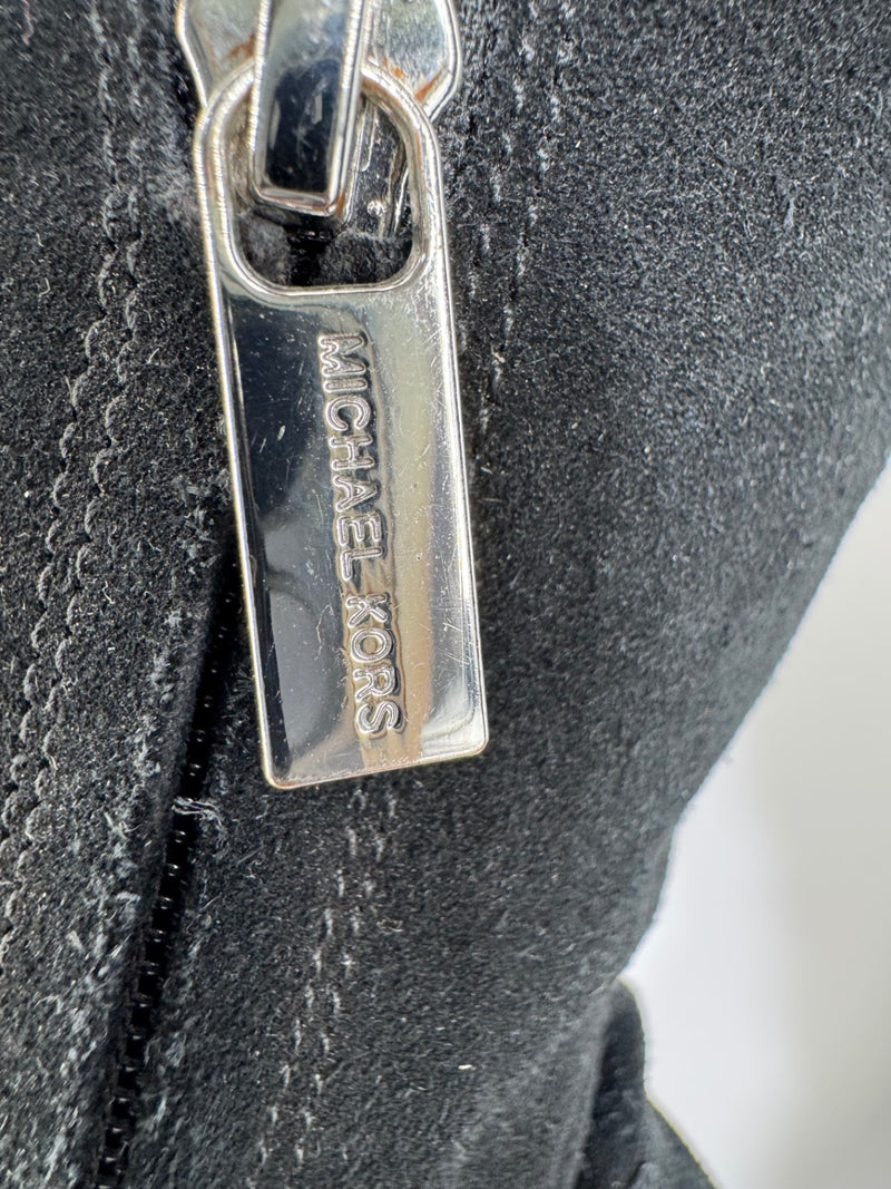 Michael Kors Black Leather Knee High Boots 