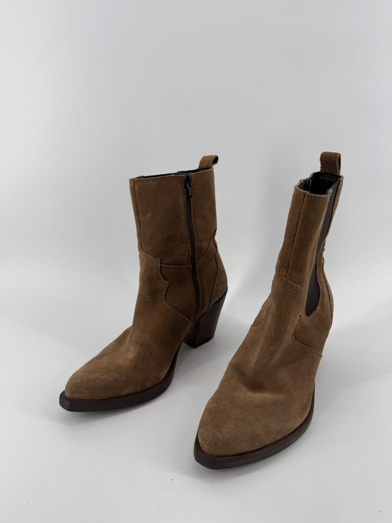 Frye Brown Mera Chelsea Boot Size 7.5