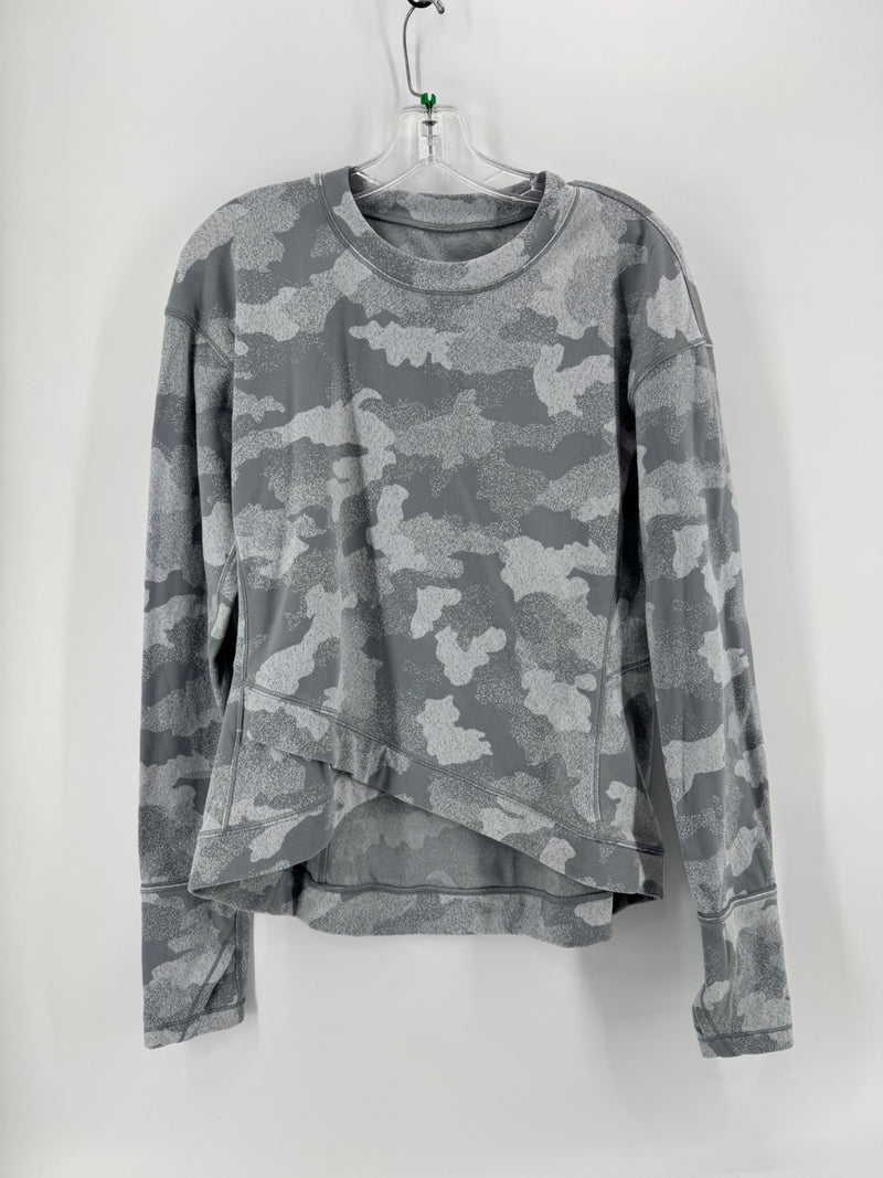 Lululemon Gray Camo Sweater Size 12