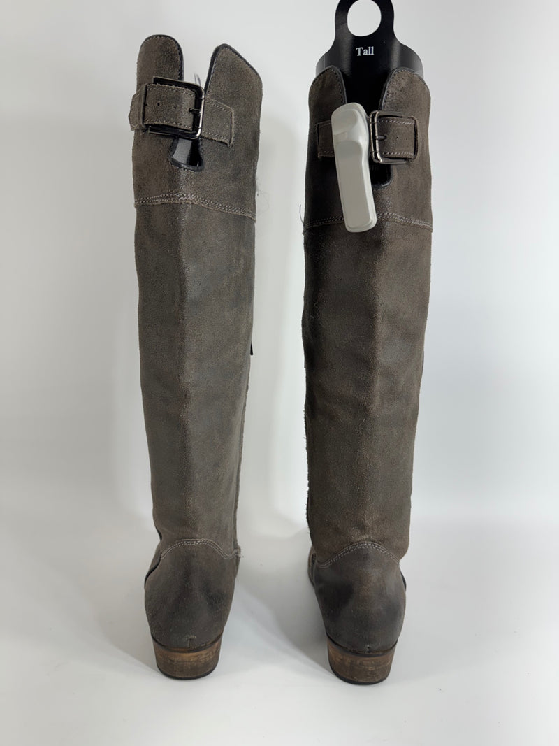 BP Tall Brown Suede Riding Boots