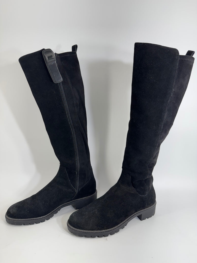 Alex Marie Black Tall Heeled Boot