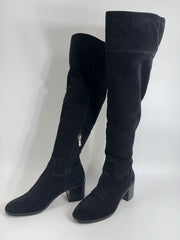 Michael Kors Black Leather Knee High Boots 