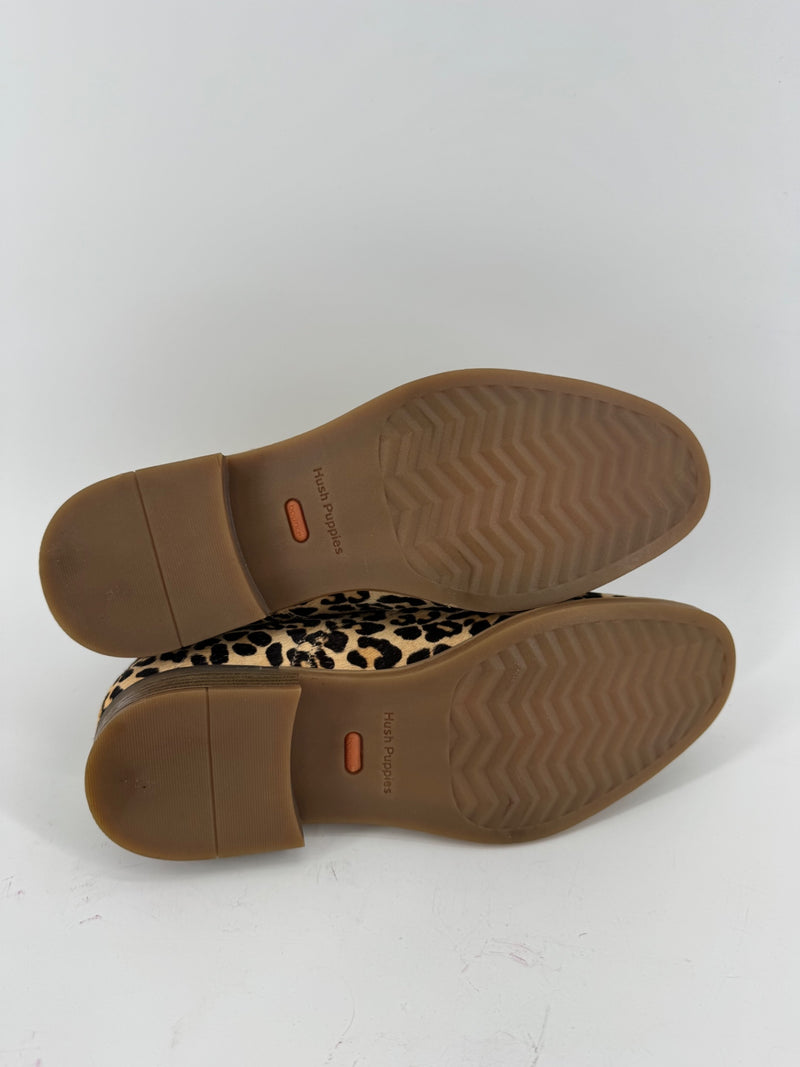 Hush Puppies Dyed Leopard Print Hide Shoes Size 9.5