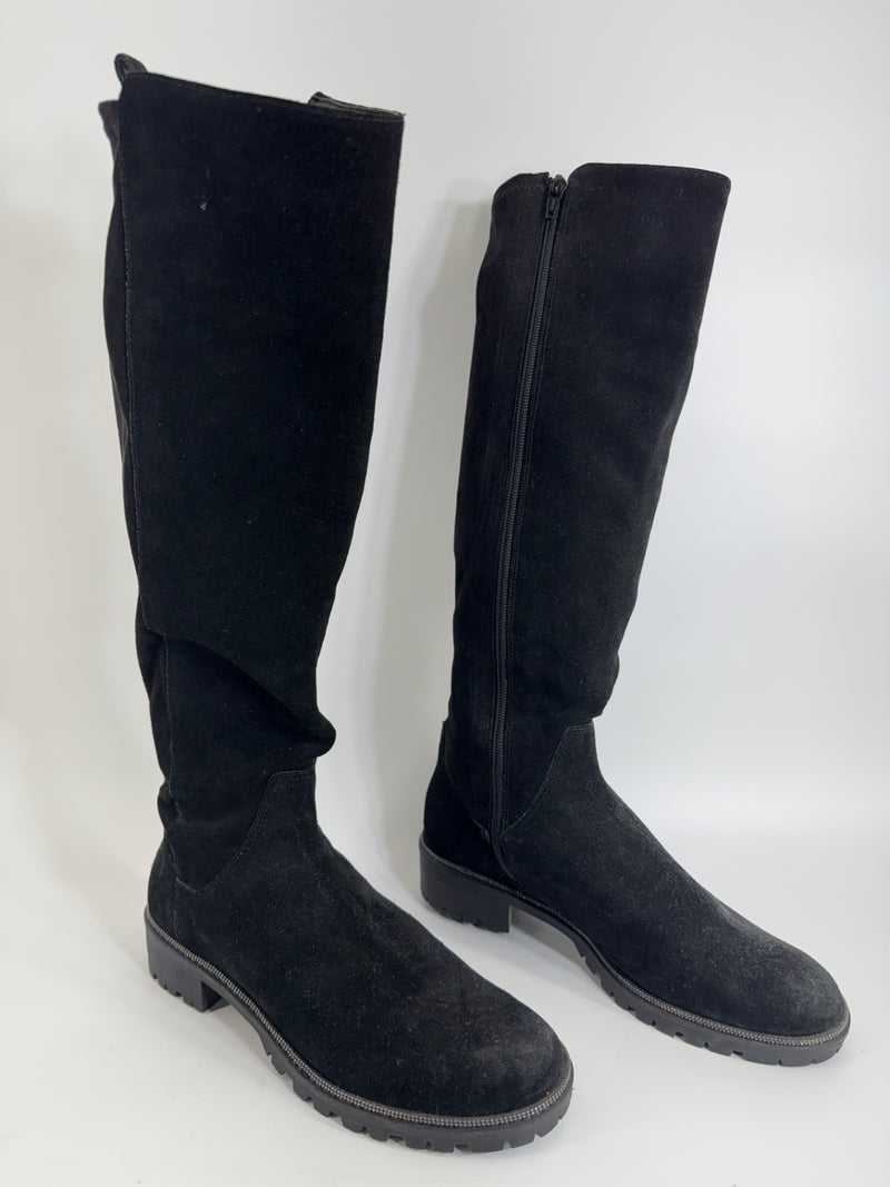 Alex Marie Black Tall Heeled Boot