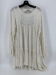 Free People Ivory Embroidered Dress Size LG