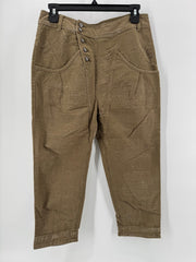 Free People Brown Distressed Pants Size 0