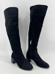 Michael Kors Black Leather Knee High Boots 