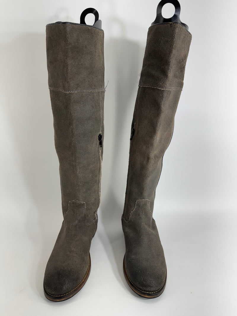 BP Tall Brown Suede Riding Boots