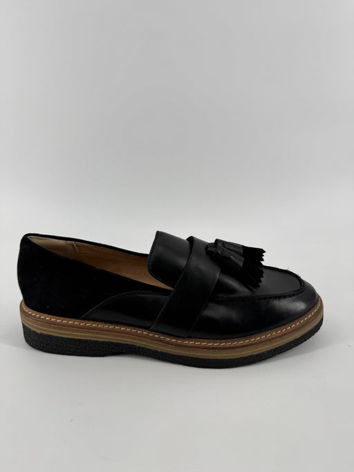 Clarks Black Tassel Loafers Size 10