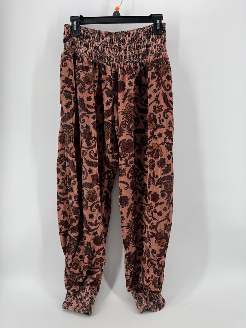 Free People Pink Floral Pants Size SM