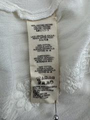 Free People Ivory Embroidered Dress Size LG