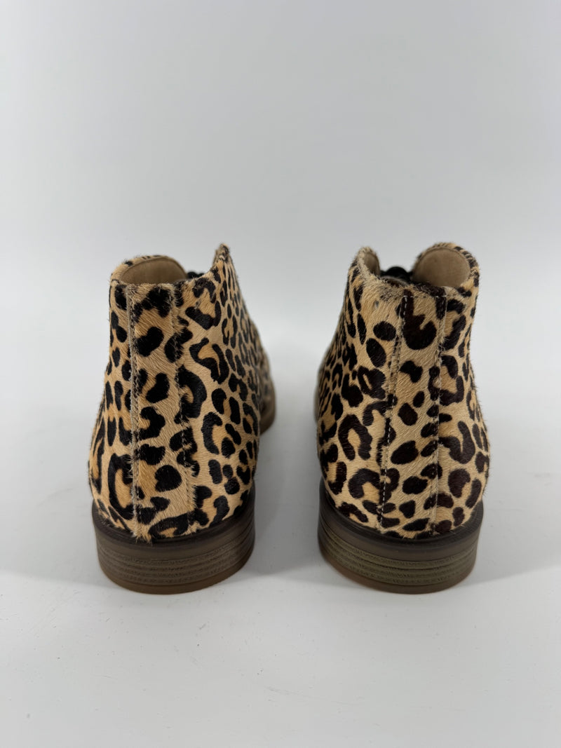 Hush Puppies Dyed Leopard Print Hide Shoes Size 9.5