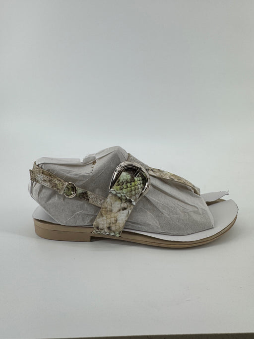 Naturalizer Snakeskin Print Ankle Strap Sandals Size 8