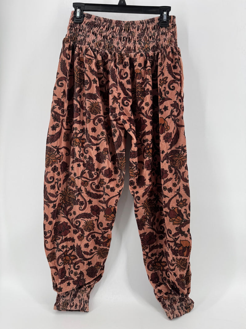 Free People Pink Floral Pants Size SM