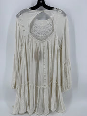 Free People Ivory Embroidered Dress Size LG