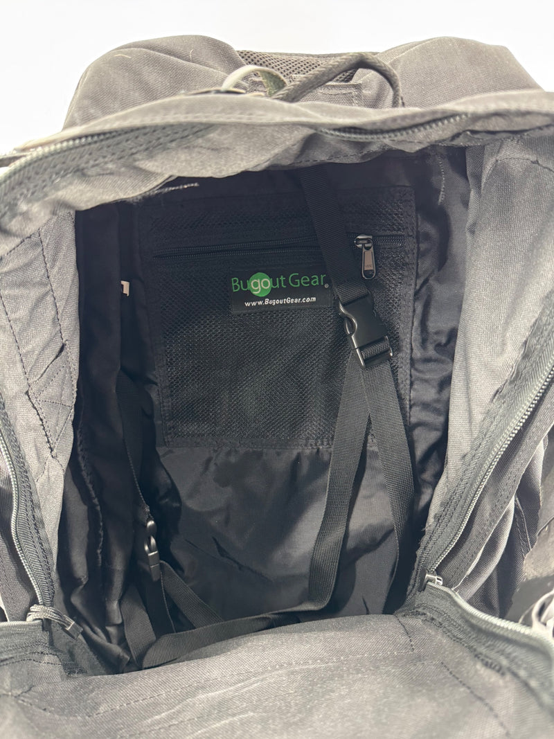 Bugout Gear Large Black Backpack