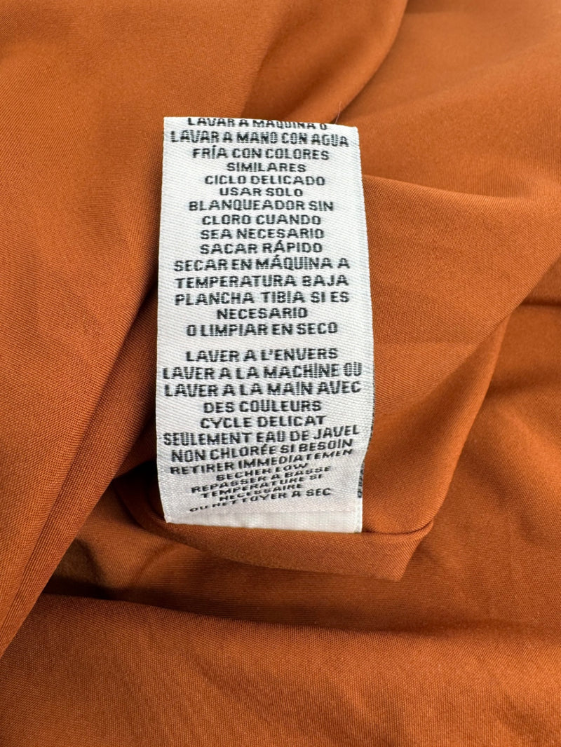 Nanette Lepore Rust Pleated Dress Size 8