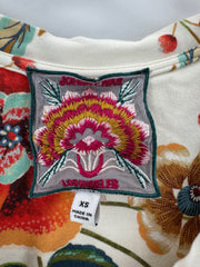 Johnny Was Multicolor Floral Top Size XS