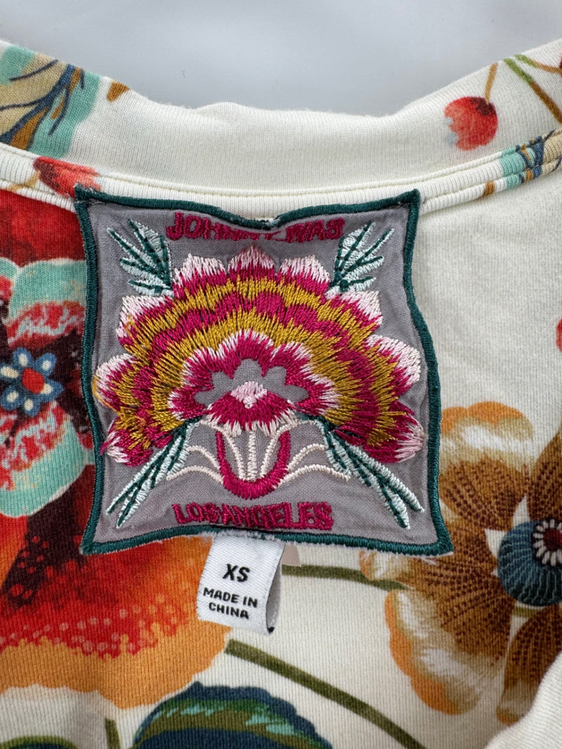 Johnny Was Multicolor Floral Top Size XS