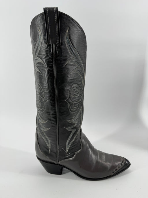  Tony Lama Gray Vintage Boots Size 8