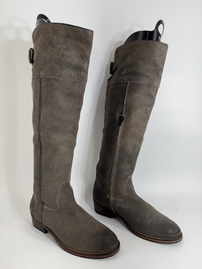 BP Tall Brown Suede Riding Boots