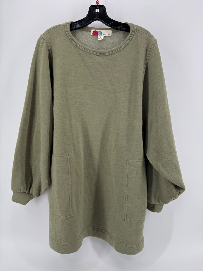 FP Beach Olive Sweater Dress Size XS